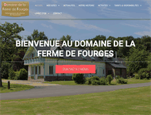 Tablet Screenshot of ferme-de-fourges.com